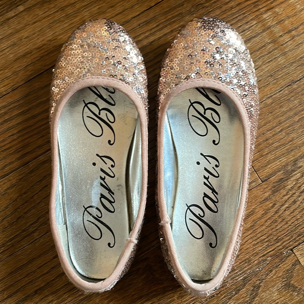 Girls sequined flats